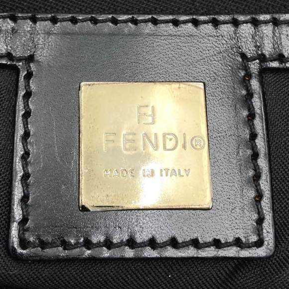 FENDI handbag in black nylon/canvas for men and women - Picture 11 of 14